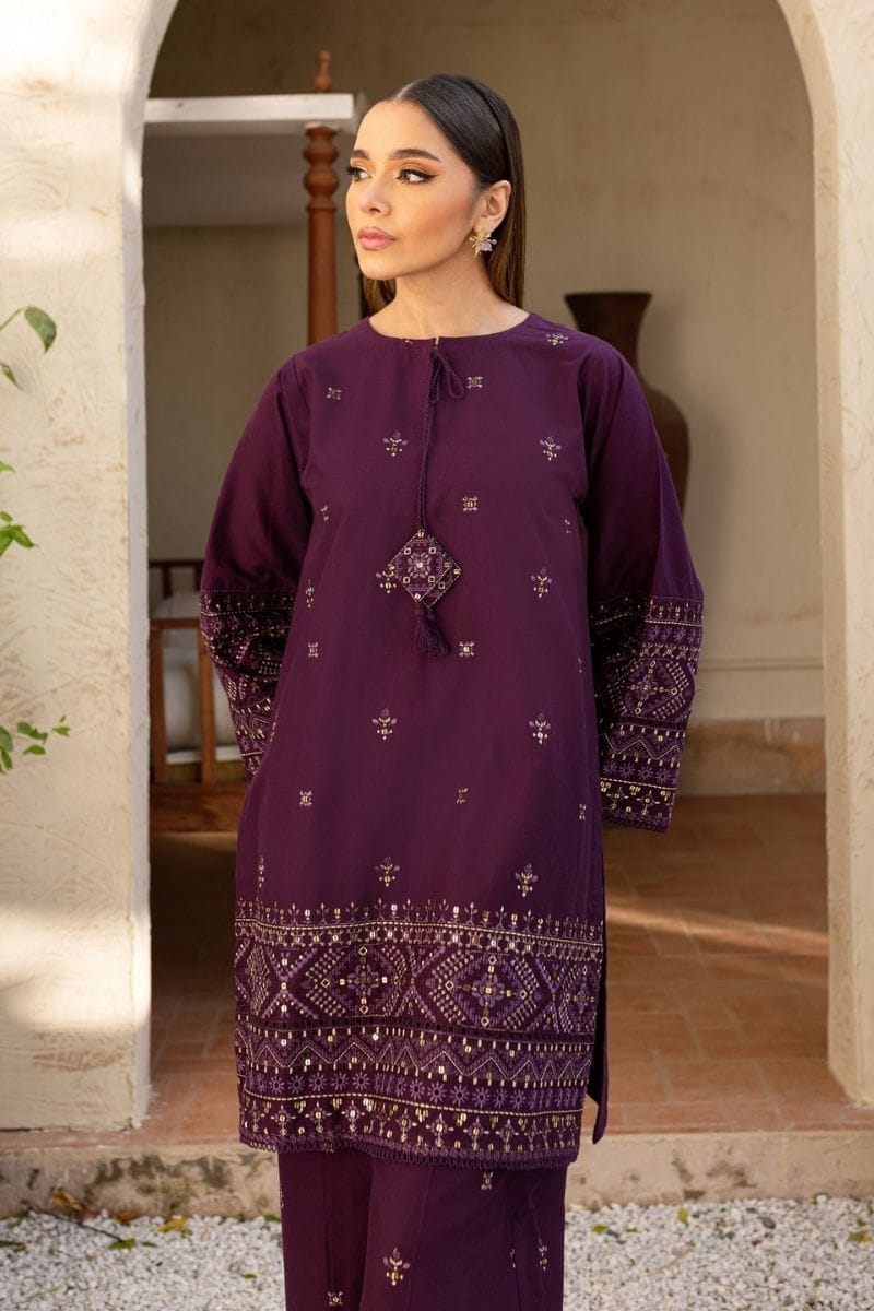 Batik-2PC LAWN EMBROIDERED SHIRT AND EMBROIDERED TROUSER - ESF0003