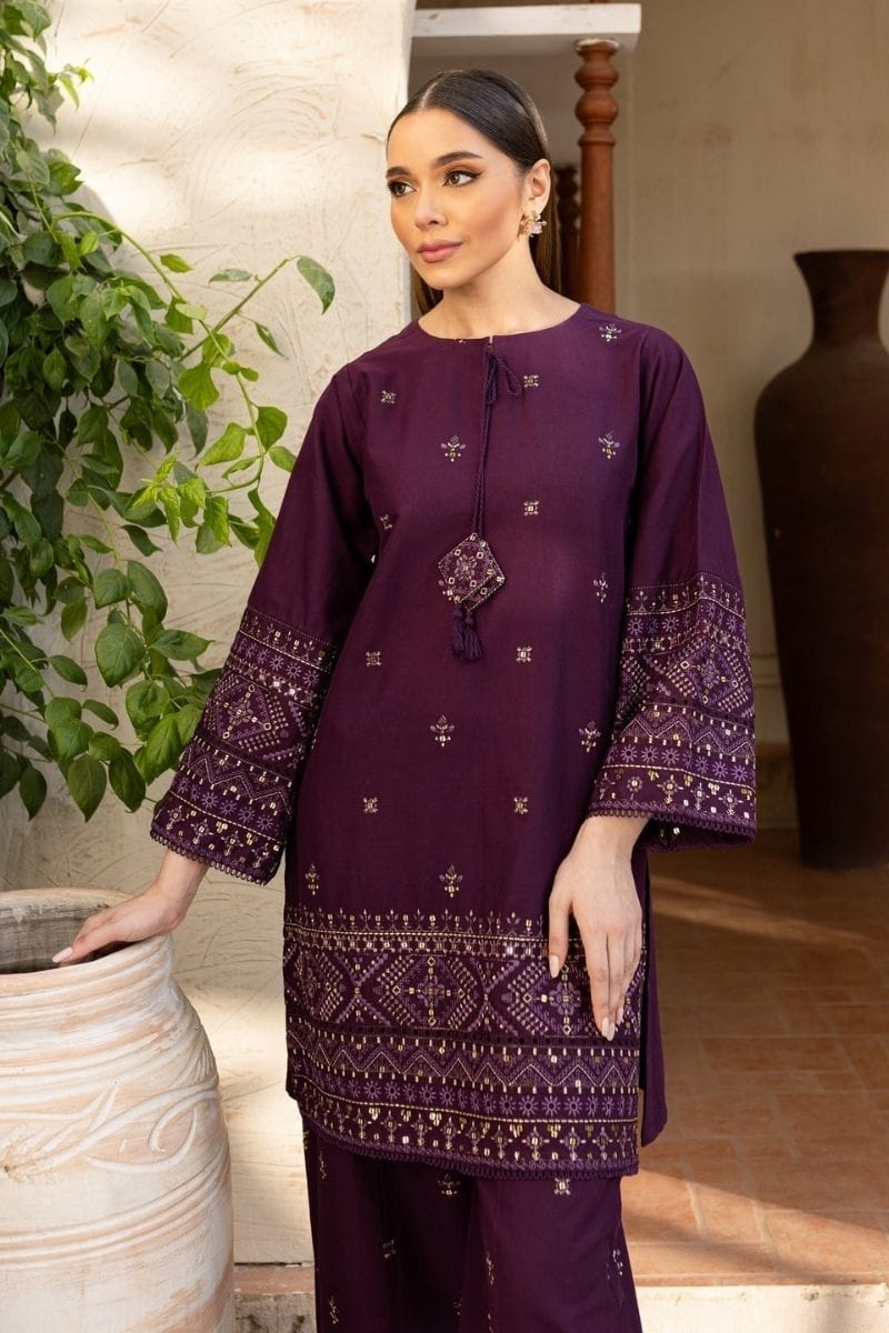 Batik-2PC LAWN EMBROIDERED SHIRT AND EMBROIDERED TROUSER - ESF0003