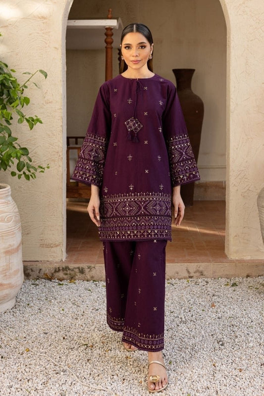 Batik-2PC LAWN EMBROIDERED SHIRT AND EMBROIDERED  TROUSER - ESF0003